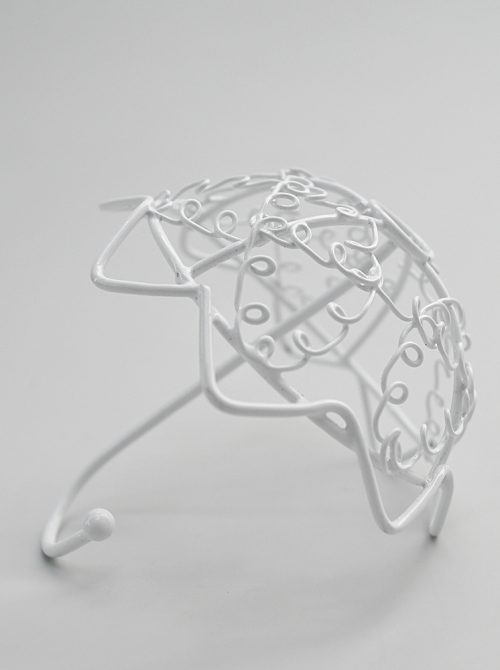 Marturie nunta umbreluta alba din metal