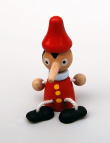 Marturie botez figurina din lemn cu magnet