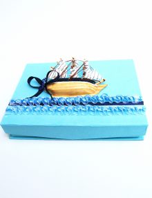 Cutie pentru cruciulite botez cu vaporas
