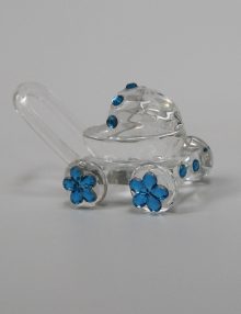 Marturie botez carucior sticla cu bleu