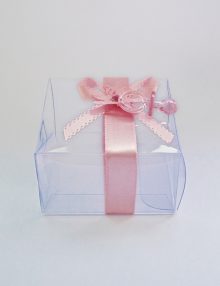 Marturie botez cutiuta cu suzeta roz