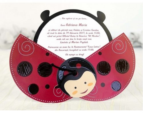 Invitatie botez Lanette gargarita rosie 2