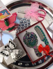 Tavita pentru turta, cu personalizare, roz