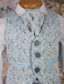 Costum botez albastru