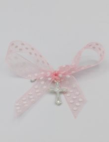 Cruciulita argintie pentru botez fata Magic