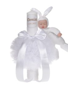 Ce trebuie sa faca nasa la biserica 21 cutie trusou si lumanare personalizata cu nume